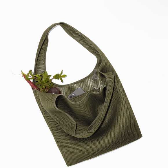 New with tags - Dagne Dover - Dash Grocery Tote - Color: Dark Moss Air Mesh - Picture 7 of 8